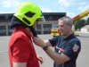 Après avoir mis le feu au Colisée mardi soir, les pompiers de Chalon réservent les honneurs au Commandant Savo Vucevic 