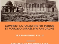 Jean-Pierre Filiu invité pour parler Palestine 