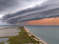 Splendide ciel d'orage sur le bassin de Thau 