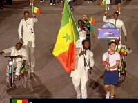 Le Chalonnais Youssoupha Diouf en porteur de drapeau du Sénégal 