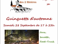 Guinguette d'automne annoncée à Marnay le samedi 28 septembre 