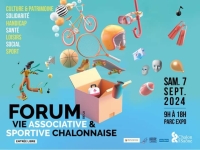 Ce samedi, c'est le rendez-vous à ne pas manquer ... le forum des associations de Chalon sur Saône 