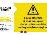 Alerte crues sur le fleuve Loire entre les départements de l'Allier et de la Saône-et-Loire