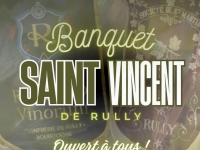 Le banquet de la confrérie de la Saint-Vincent de Rully est ouvert à tous.. sur inscription 