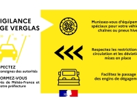 La vigilance jaune à la neige et verglas est activée jusqu'à 10h en Saône et Loire