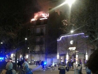 Boulevard de la Trémouille à Dijon, l'incendie a mobilisé les secours 