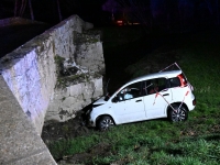 2 jeunes blessés dans une voiture qui termine dans le lit du Mesvrin