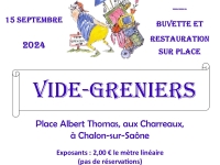 Le vide-greniers des Charreaux c'est ce dimanche 