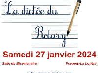 Vous aimez l’orthographe… alors, venez samedi après-midi à Fragnes-La Loyère participer à la Dictée du Rotary 