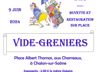 Le vide-greniers de l'Amicale des Charreaux annoncé le 9 juin 