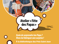 Pour la fête des Pères... la bibliothèque des Près Saint Jean propose un atelier 