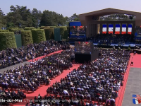 80e anniversaire du D-DAY - Le président français a déjà rendu hommage, jeudi en fin de matinée, aux soldats alliés morts pendant le Débarquement, lors d'une cérémonie franco-britannique au mémorial de Ver-sur-Mer (Calvados).