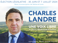 LEGISLATIVES - 3e circonscription de Saône et Loire - "Je fais le tour complet de la circonscription à partir d'aujourd'hui"