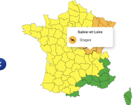 La Saône et Loire placée en vigilance orange ce lundi  