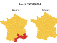 CIRCULATION - Des bouchons en nombre sur les autoroutes françaises ce lundi 