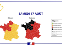 WEEK-END DU 15 AOUT - Bison futé voit noir et rouge sur les routes de France 