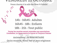 OCTOBRE ROSE - Un Karaoké solidaire organisé à Champforgeuil le 11 octobre 