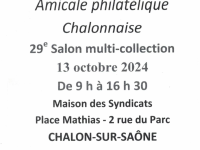 L'Amicale Philatélique Chalonnaise organise son 29e salon multi-collection 