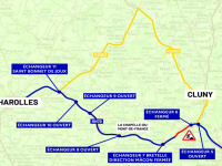 RCEA – RN 79 – Aménagement à 2x2 voies Clermain/Ste Cécile Fermeture de la RN79 au niveau de Ste Cécile octobre - novembre 2024