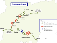 RCEA – RN 79 – Aménagement à 2x2 voies Brandon/Clermain Fermeture des bretelles d’accès au diffuseur de Navour-sur-Grosne du 21 au 25 octobre 2024