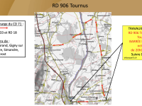 Attention la RD 906 à Tournus sera fermée cette nuit encore 