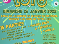 A Virey le Grand, l’Association des parents d’élèves Kid’Écoles organise un Super Loto le dimanche 26 janvier !