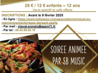 L'Association Cheval en main organise un repas-dansant le 15 février à Sevrey 