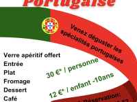 Soirée portugaise organisée par le Comité des fêtes de Gergy le 29 mars 