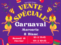 EMMAUS CHALON - Vente spéciale carnaval ce samedi 