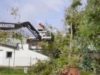 TEMPETE KIRK - A Chalon sur Saône, les services techniques mobilisés pour le nettoyage 