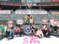 BASKET FAUTEUIL ELITE - Les jeunes du Tennis Club Chalon venus supporter leurs aînés 