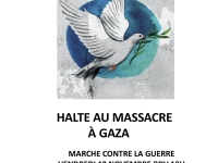 Une marche contre la guerre à Gaza ce vendredi à Chalon 