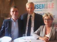 LEGISLATIVES - 5e circonscription de Saône et Loire - Bruno Le Maire, Ministre de l'économie et des finances, en soutien à Louis Margueritte et Marie-Claude Jarrot 