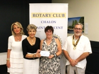 Le Rotary Chalon Saint-Vincent fait un don de 4 000 € à l’association « Le Rêve de Marie Dream »