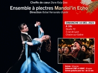 Concert de Noël de l' Ensemble à plectres MANDOL'IN ECHO et les choristes de la Chorale De Si de La