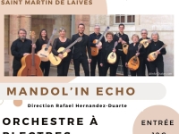 Ce dimanche 26 mai, l’orchestre à plectres Mandol’in Echo joue en l’église Saint-Martin de Laives