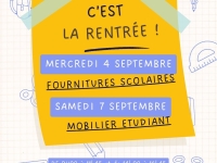 C'est la rentrée ! Emmaüs Chalon organise deux ventes à thème pour préparer la rentrée des petits et des grands 