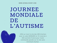 Dans le cadre de la Journée Mondiale contre l'autisme, Genna-EShop propose une réduction et un don 