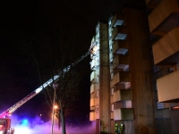 Deux appartements incendiés au 6ème étage d'un immeuble désaffecté  au Creusot