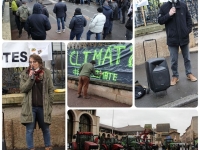 Les agriculteurs ont manifesté leur détresse à Mâcon, devant la Préfecture