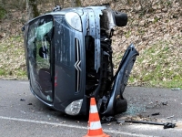 Un blessé dans une perte de contrôle sur la route de Cluny et Mont Saint-Vincent