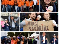 Un bel hommage à Sandrine Martinet porte drapeau et médaillée d'argent aux Jeux Paralympiques