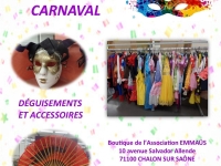 Vente spéciale Carnaval chez Emmaüs Chalon ce samedi 