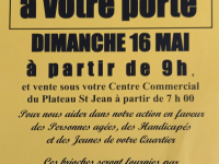 Vente de brioches ce dimanche au Centre Commercial du Plateau Saint Jean 