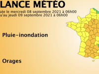 L'Ouest de la Saône et Loire en alerte orange aux orages 