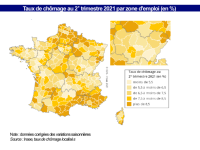 Chômage en Bourgogne-Franche-Comté : Au 2e trimestre 2021, le chômage demeure à un niveau bas