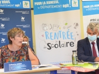 "L'environnement, un enjeu majeur dans les collèges de Saône et Loire" rappelle Catherine Amiot, Vice-Présidente du conseil départemental 