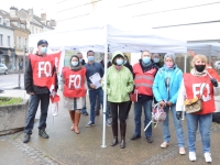 A Chalon sur Saône, l'intersyndicale appelait à la mobilisation dénonçant l'exclusion du médico-social dans le Ségur de la santé