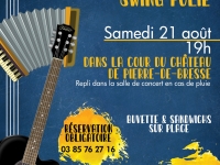 A noter sur vos agendas - Concert en extérieur avec le groupe Swing Folie à l'Ecomusée de Pierre de Bresse 