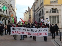 « Contre les lois liberticides Marche des libertés. » - Nouvelle marche annoncée à Chalon sur Saône 